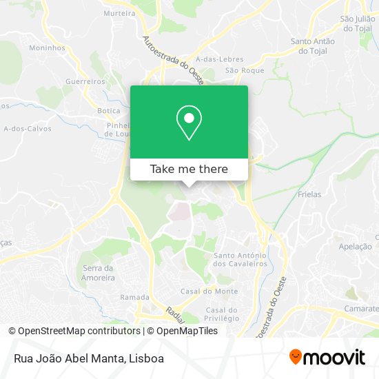 Rua João Abel Manta mapa