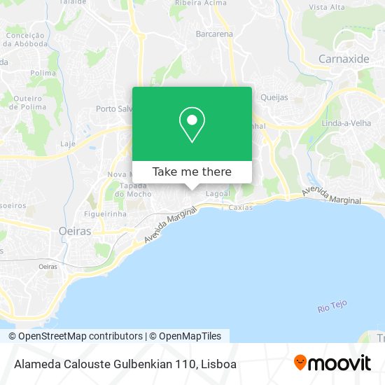 Alameda Calouste Gulbenkian 110 map