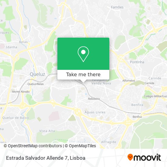 Estrada Salvador Allende 7 mapa