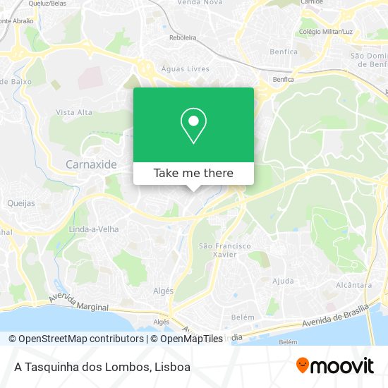 A Tasquinha dos Lombos mapa