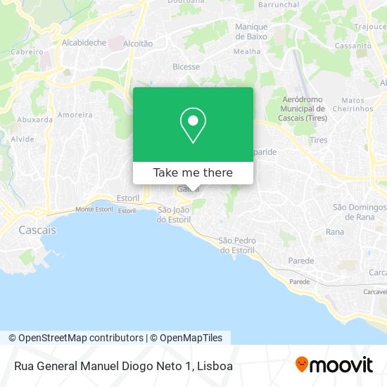 Rua General Manuel Diogo Neto 1 map