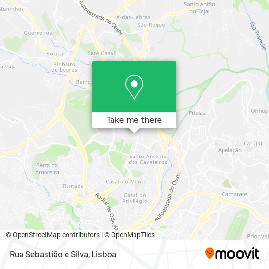 Rua Sebastião e Silva map