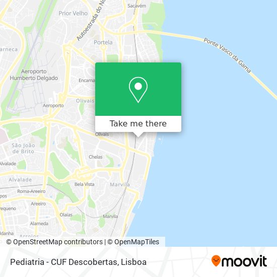 Pediatria - CUF Descobertas mapa