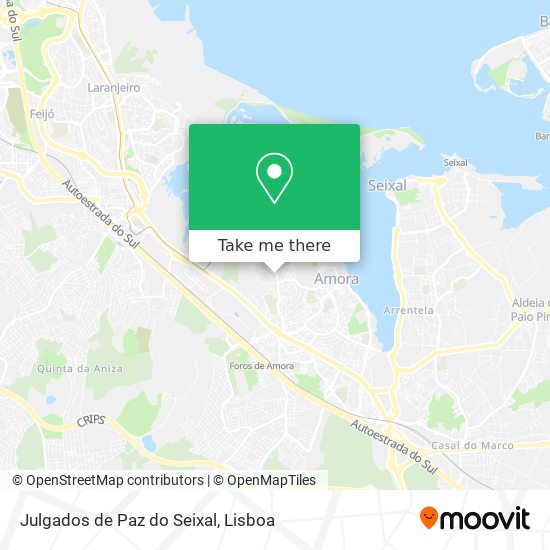 Julgados de Paz do Seixal map