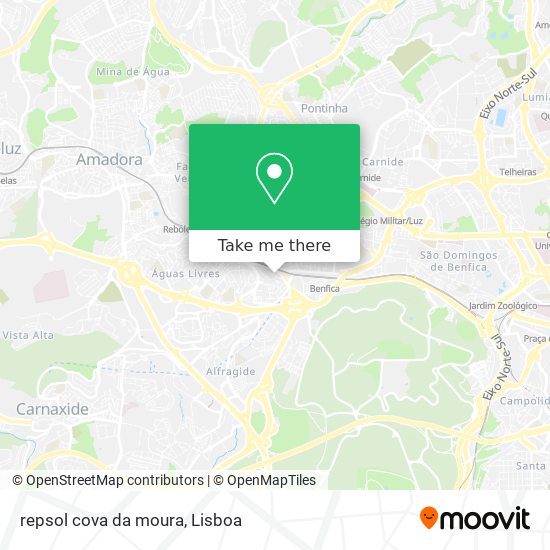 repsol cova da moura mapa