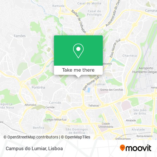 Campus do Lumiar mapa