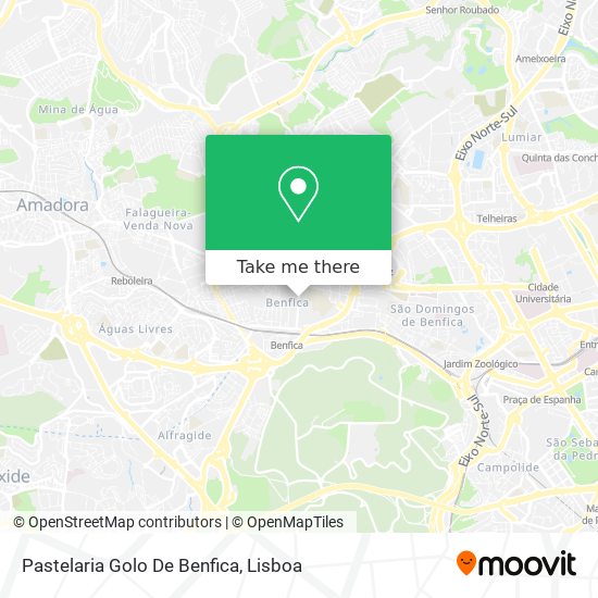 Pastelaria Golo De Benfica map