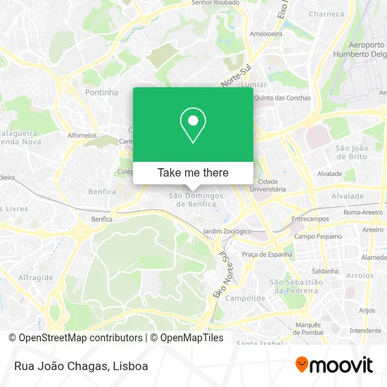 Rua João Chagas mapa