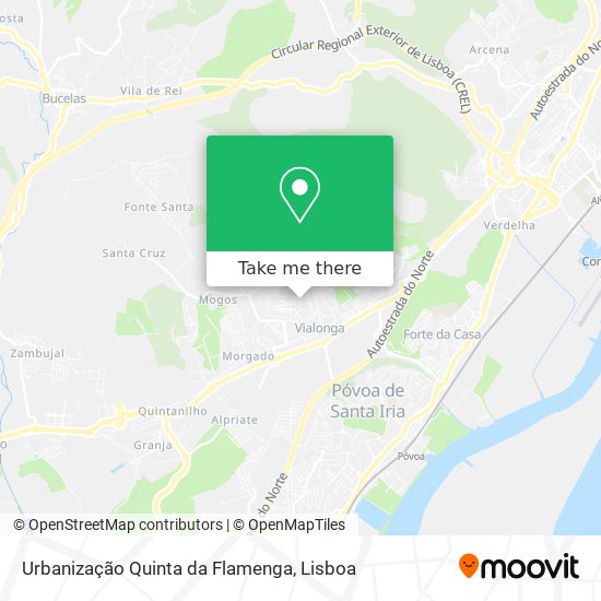 Urbanização Quinta da Flamenga map