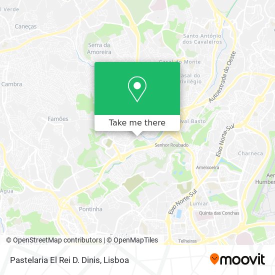Pastelaria El Rei D. Dinis mapa
