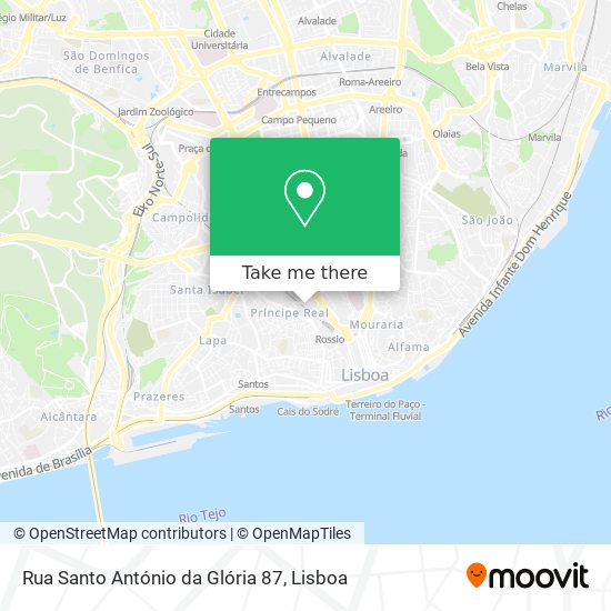 Rua Santo António da Glória 87 map