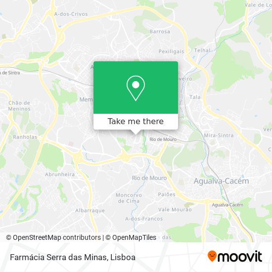 Farmácia Serra das Minas mapa