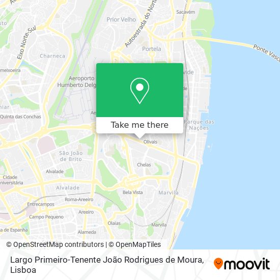 Largo Primeiro-Tenente João Rodrigues de Moura map