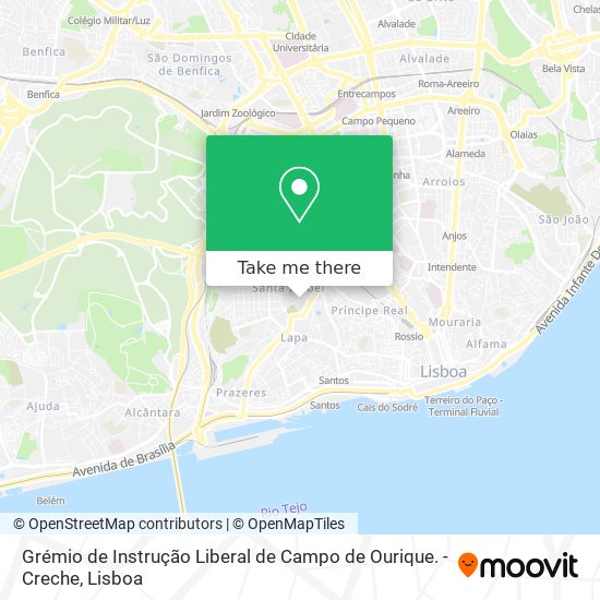 Grémio de Instrução Liberal de Campo de Ourique. - Creche map