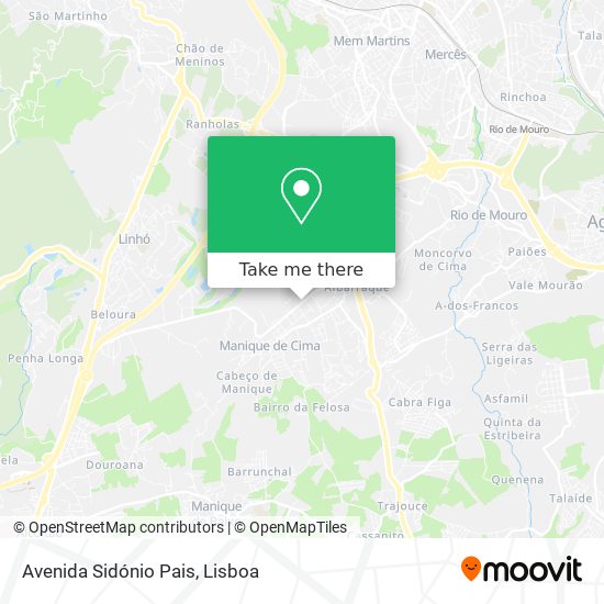 Avenida Sidónio Pais map