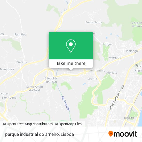 parque industrial do arneiro map