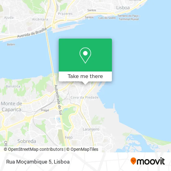 Rua Moçambique 5 map