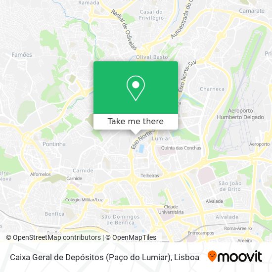 Caixa Geral de Depósitos (Paço do Lumiar) map
