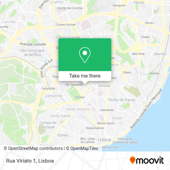 Rua Viriato 1 map