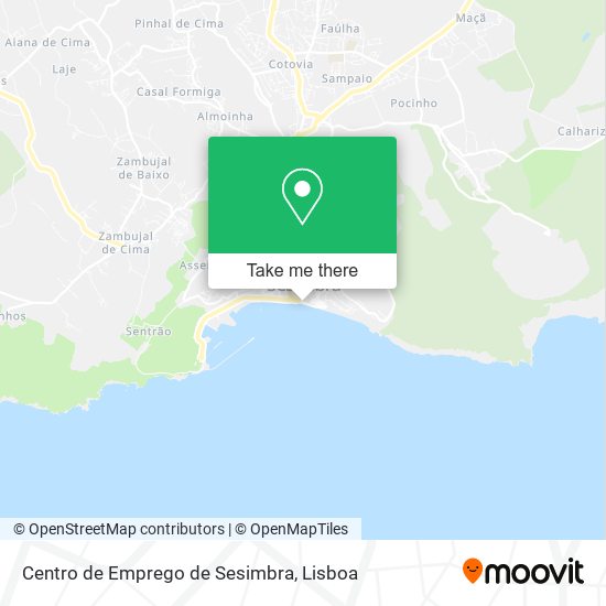 Centro de Emprego de Sesimbra map