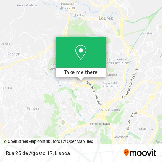 Rua 25 de Agosto 17 mapa