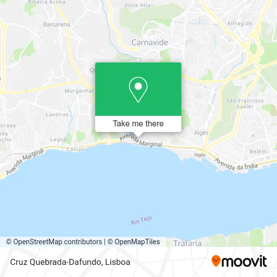 Cruz Quebrada-Dafundo map