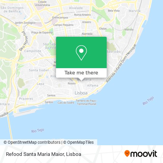 Refood Santa Maria Maior map