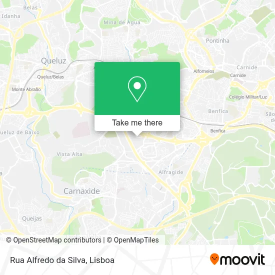 Rua Alfredo da Silva mapa