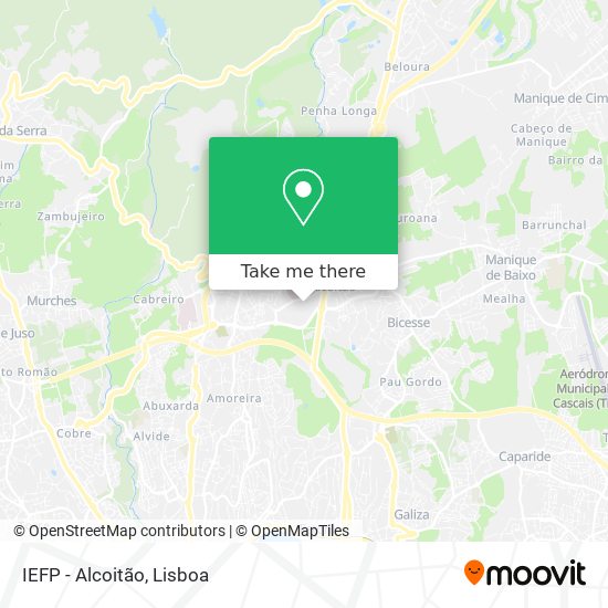 IEFP - Alcoitão mapa