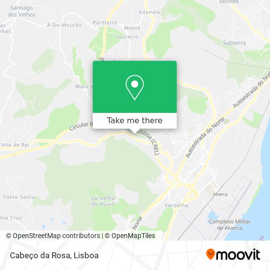 Cabeço da Rosa map