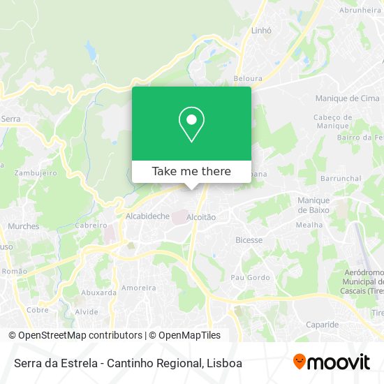 Serra da Estrela - Cantinho Regional map