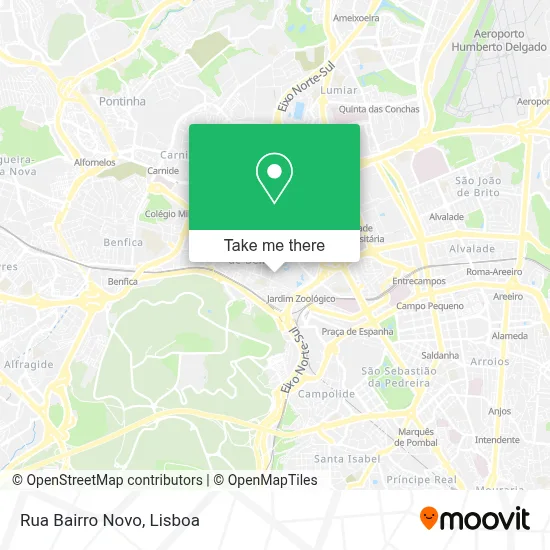 Rua Bairro Novo map