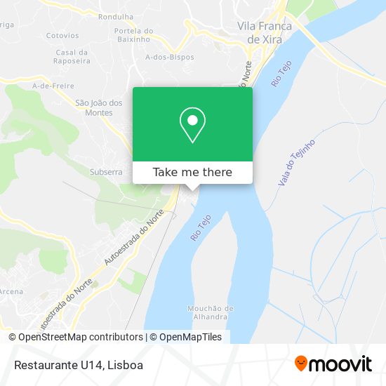Restaurante U14 mapa