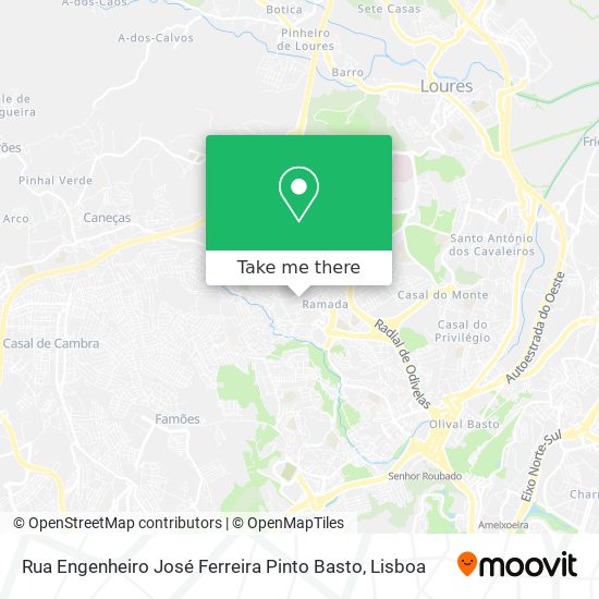 Rua Engenheiro José Ferreira Pinto Basto mapa