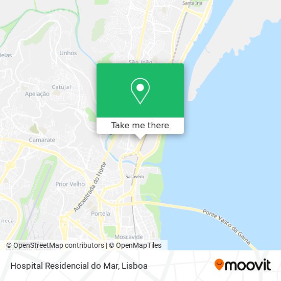 Hospital Residencial do Mar map