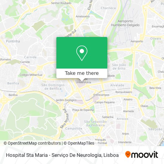 Hospital Sta Maria - Serviço De Neurologia map