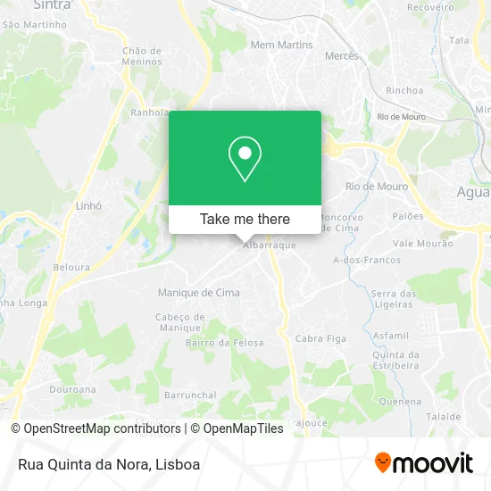 Rua Quinta da Nora map