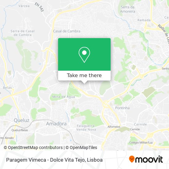 Paragem Vimeca - Dolce Vita Tejo mapa
