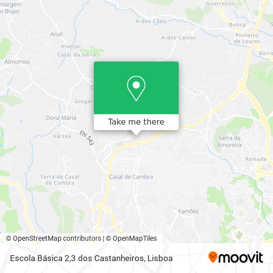 Escola Básica 2,3 dos Castanheiros map