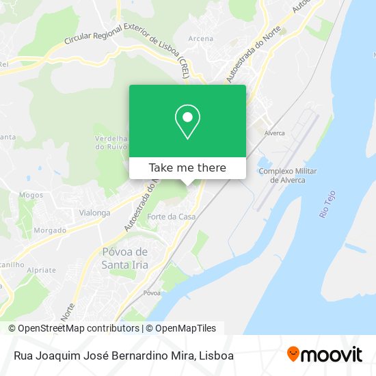 Rua Joaquim José Bernardino Mira map