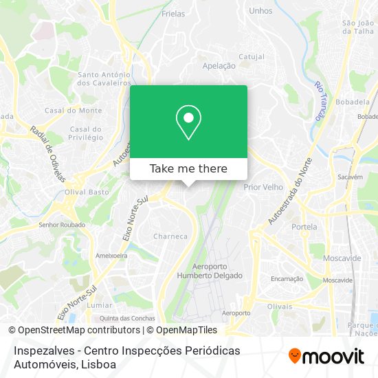 Inspezalves - Centro Inspecções Periódicas Automóveis map