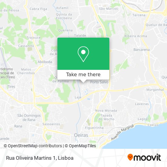 Rua Oliveira Martins 1 mapa
