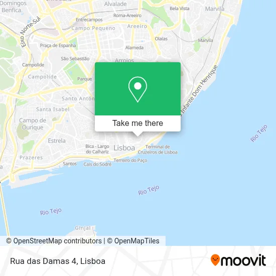 Rua das Damas 4 map