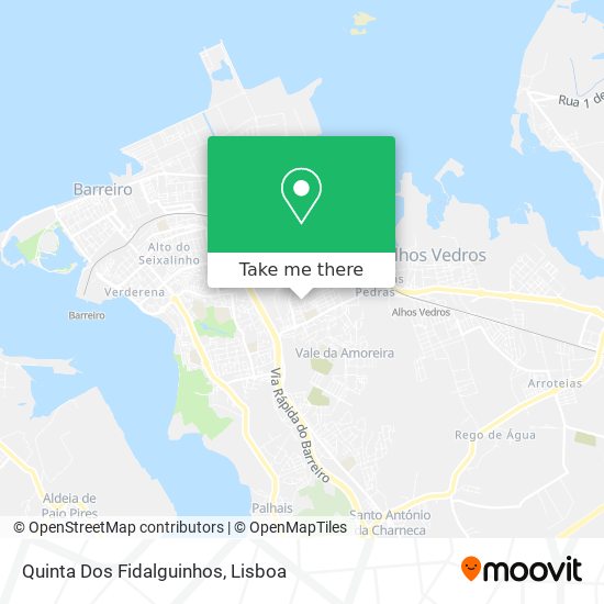 Quinta Dos Fidalguinhos mapa