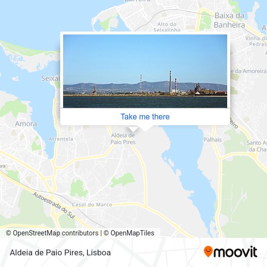 Aldeia de Paio Pires map