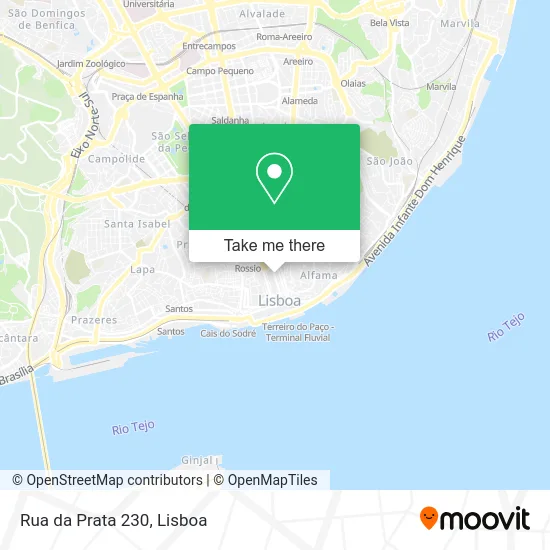 Rua da Prata 230 mapa