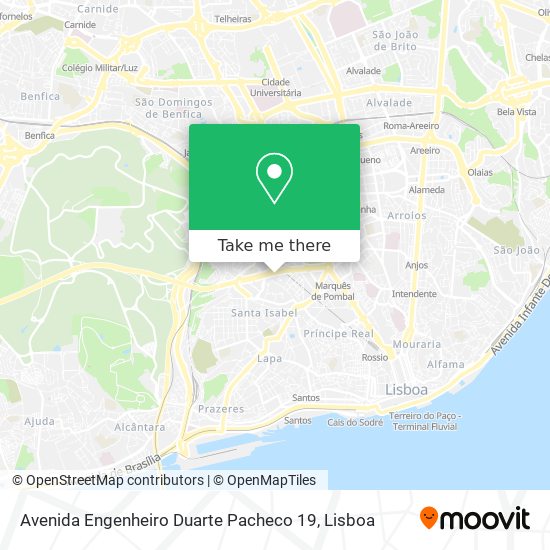 Avenida Engenheiro Duarte Pacheco 19 mapa