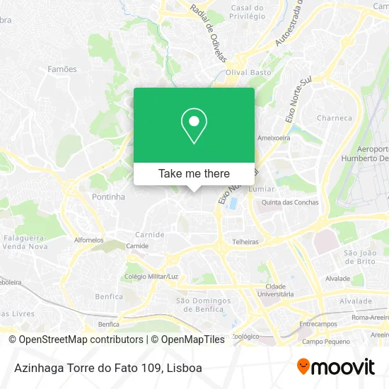 Azinhaga Torre do Fato 109 map