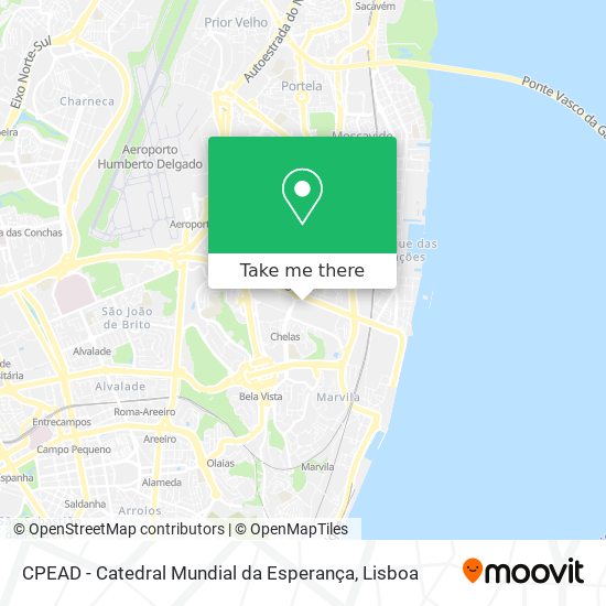 CPEAD - Catedral Mundial da Esperança mapa