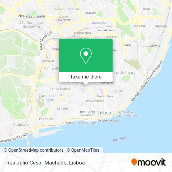 Rua Julio Cesar Machado map